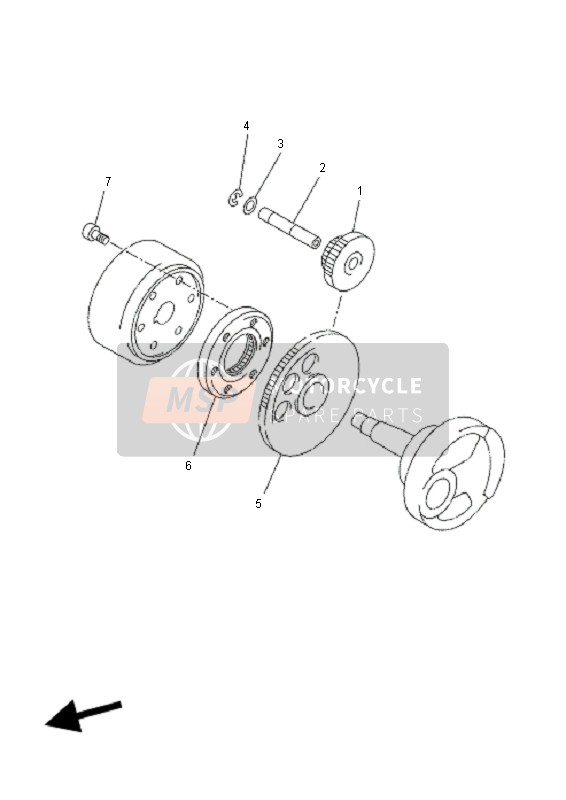 Yamaha YP250R SPORT X-MAX 2011 ANLASSER 2 für ein 2011 Yamaha YP250R SPORT X-MAX